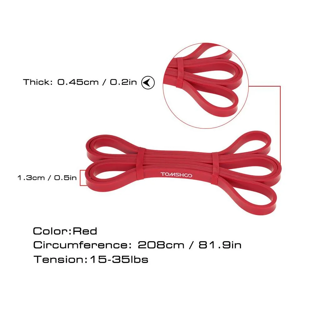 TOMSHOO 3pcs Resistance Bands Fitness Equipment Gym Muscle Training Natural Latex Fitness Elastic Bands Pull Up Yoga Loop Bands