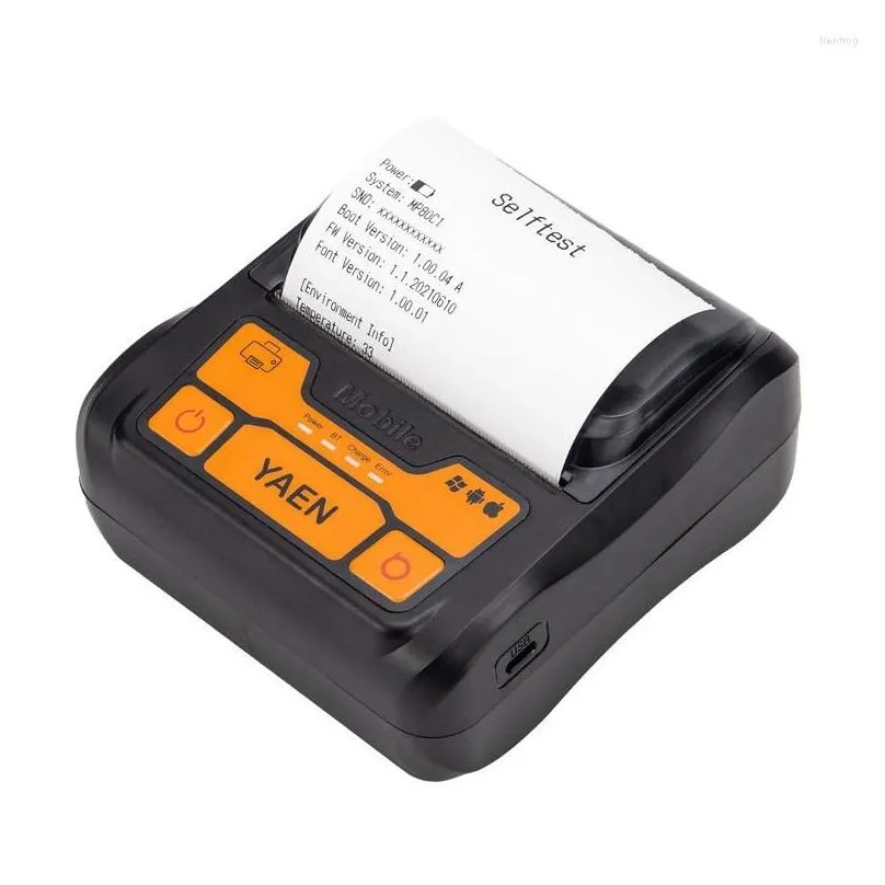 wholesale inch 80mm mini portable printer bluetooth computer receipt price tag integrated label small ticket machine