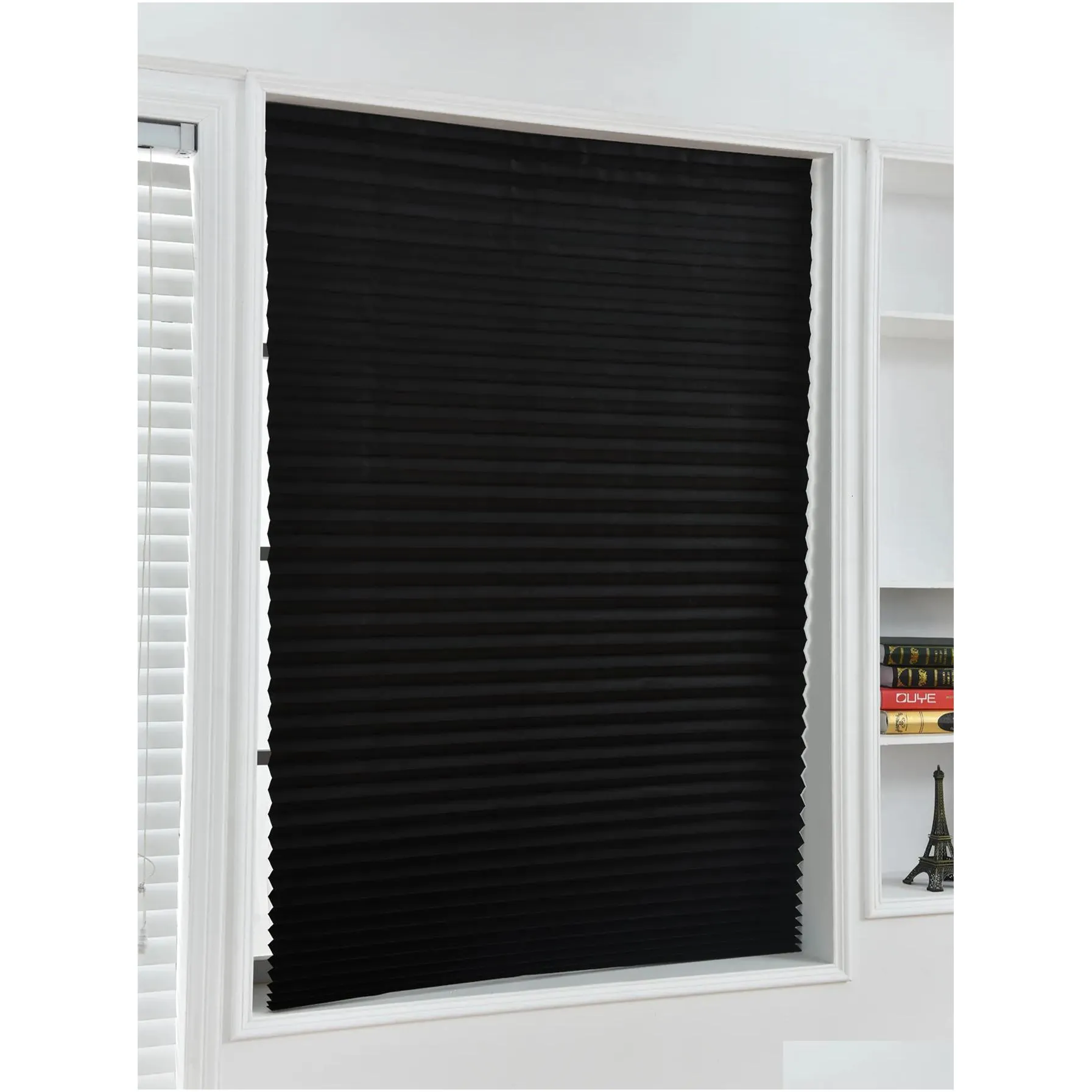 blinds adhesive window pleated zebra blinds and shades blind roller blackout curtain for bedroom living room balcony 230529