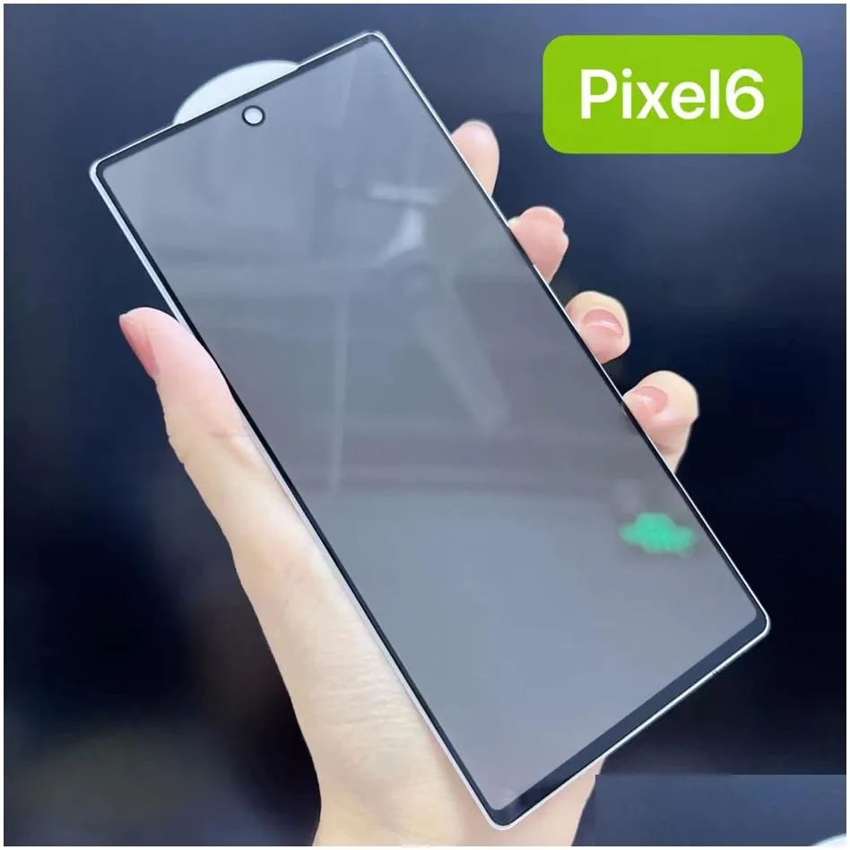 Pixel 7 7A 6 6A Privacy Full Cover Tempered Glass Phone Screen Protector wholesale anti-spy cell phone glass film for Google Pixel7 pixel7a pixel6