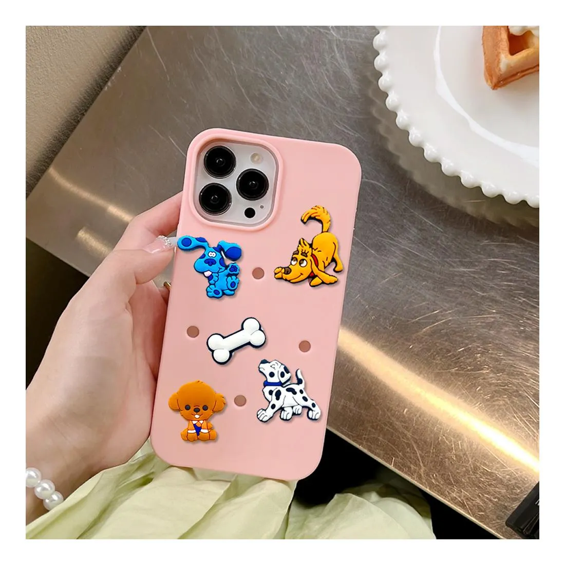 eco-friendly custom cartoon cute character soft rubber pvc clog charms for shoes 