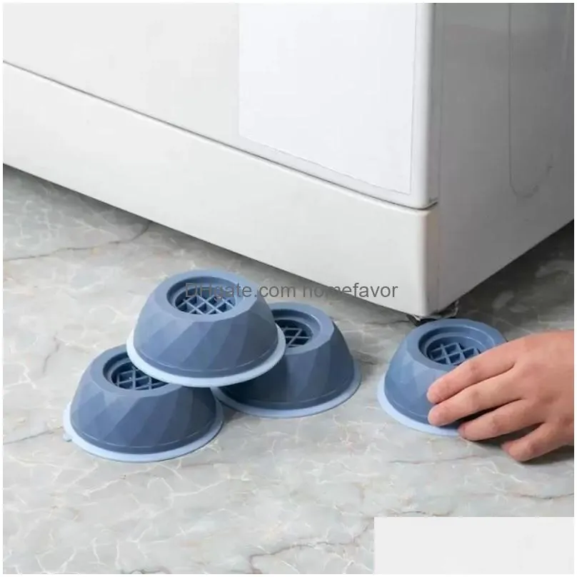 furniture accessories 4pcs universal anti vibration feet pads washing machine rubber mat anti-vibration pad dryer refrigerator base fixed non-slip