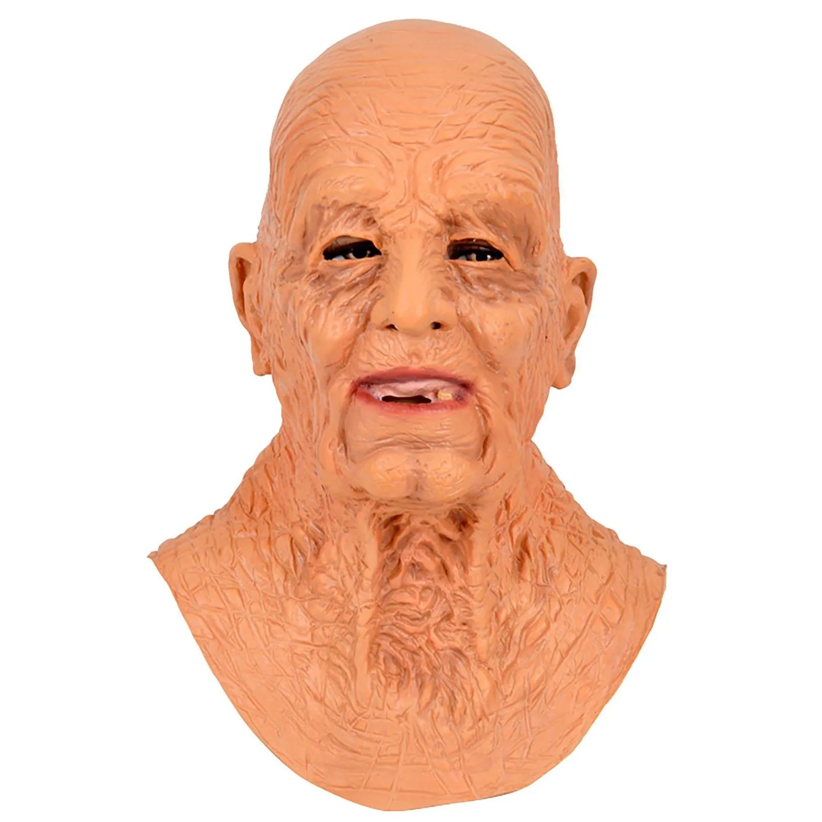 party masks supersoft fall mask another old me-the holiday man female halloween elder person mask grandpa grandma party favors for halloween