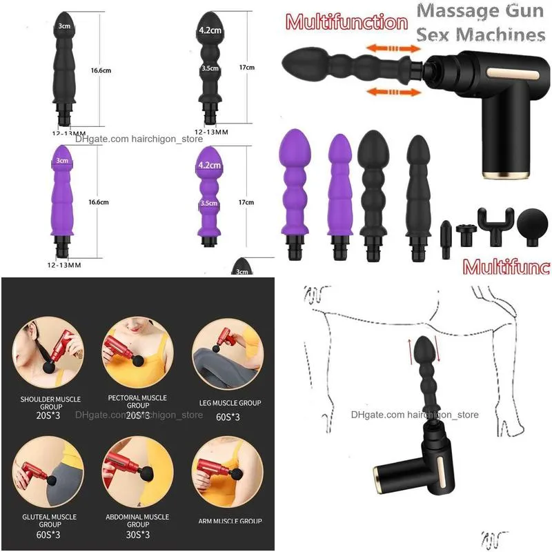  massager high speed massage gun fascia machine toys for women men vibrator dildo anus plug masturbator adult games products