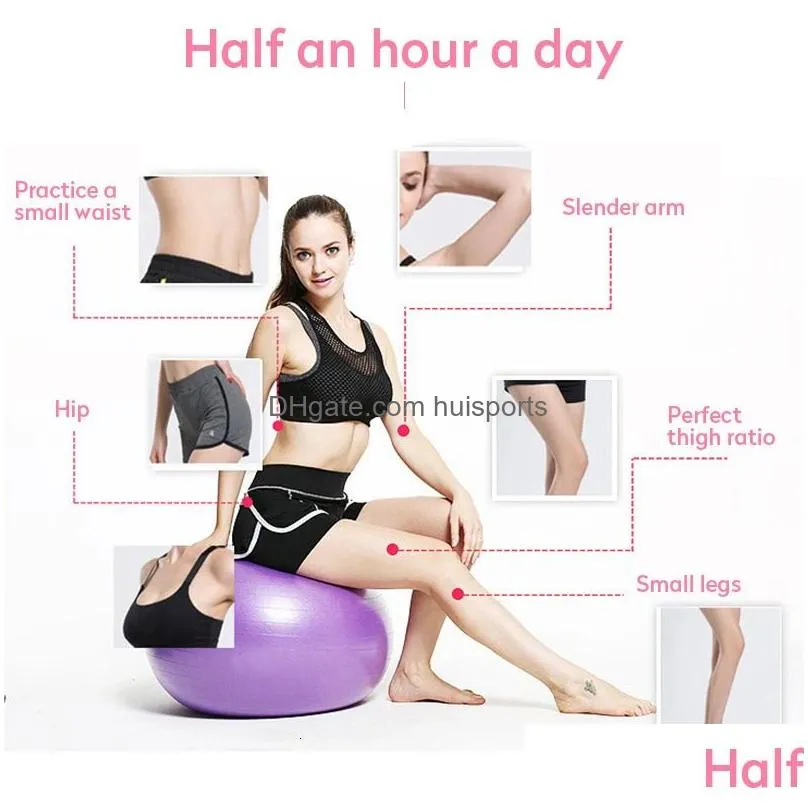 yoga balls pvc fitness ball thickened explosion proof exercise home gym pilates equipment balance 45cm 55cm 65cm 75cm 231128