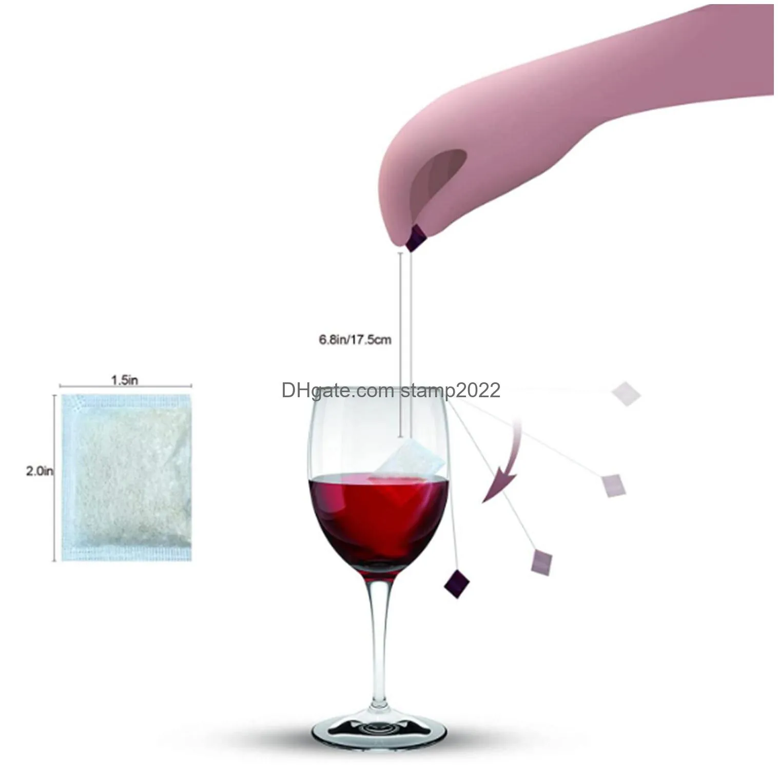 bar tools wine filter removes sulfites and histamines eliminates headaches reduces wine allergies 36 pieces 230829