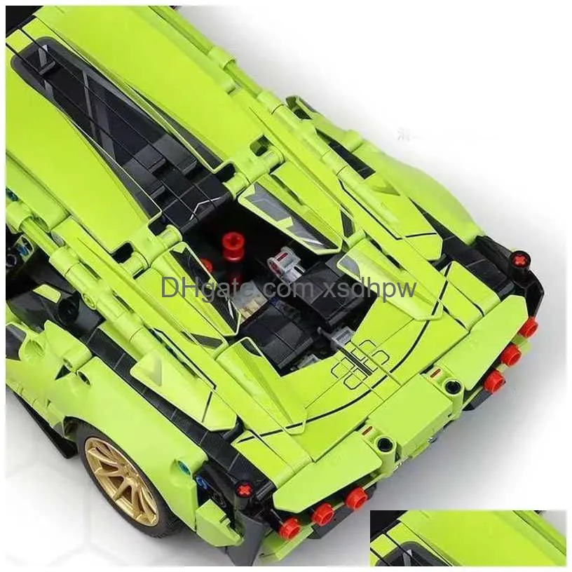 blocks 1280pcs technical 114 sian lamborghinis sports car building blocks moc city speed vehicle assemble bricks toys for kids boys