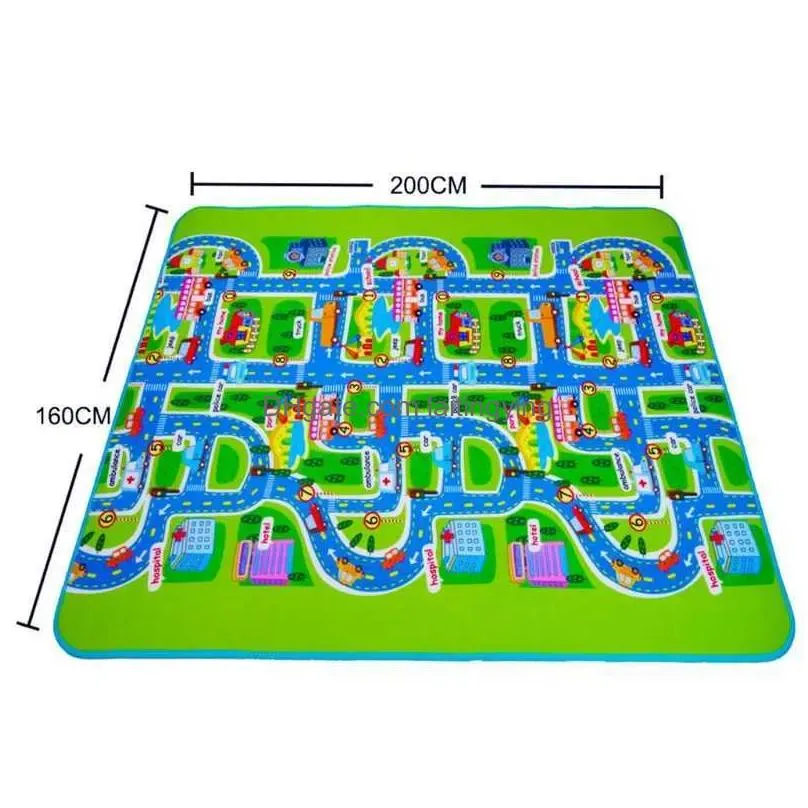 large foldble waterproof crawling mat city life for playing with and toys children eonal road traffic p 210724