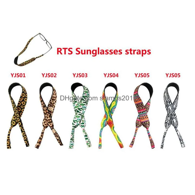 neoprene glasses rope party favor single-sided printing swimming ski sports glasses lanyard