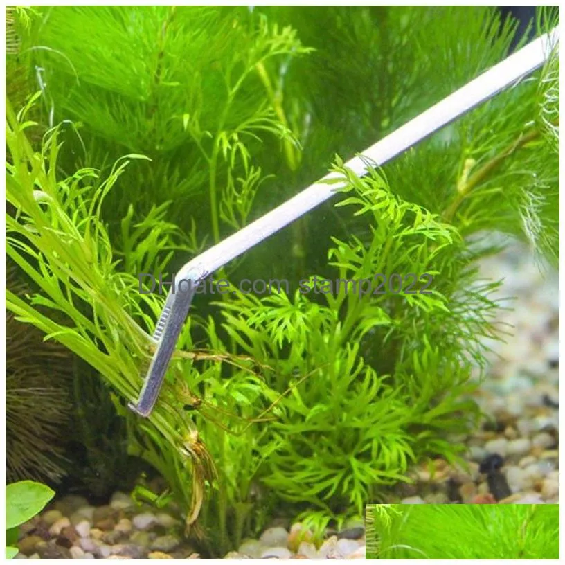 cleaning tools aquarium kit tweezers curve scissor fish tank water plants grass stainless steel maintenance tool suit 230711