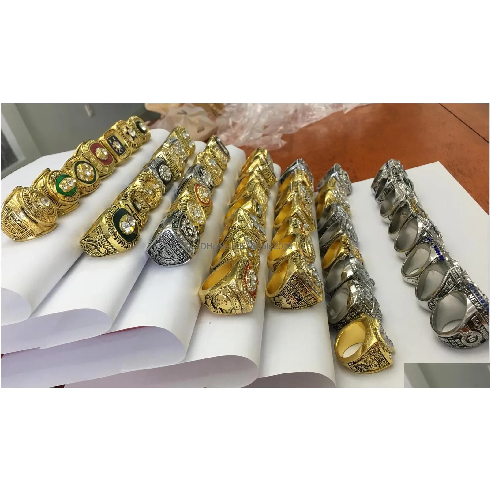 all year  football team champions championship ring souvenir men fan souvenir gift wholesale 2022 2023 hip hop punk fashion