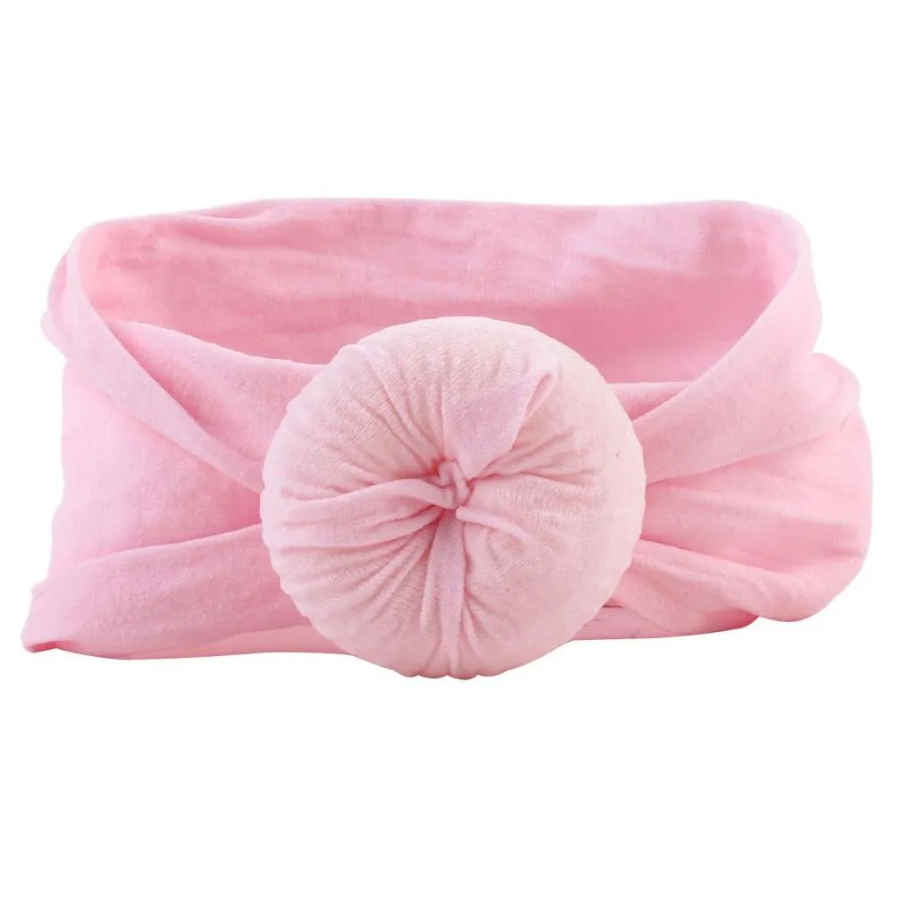 Baby girls Knot Ball Headbands Kids hairband Headwear Boutique hair accessories 22 colors Turban C5245