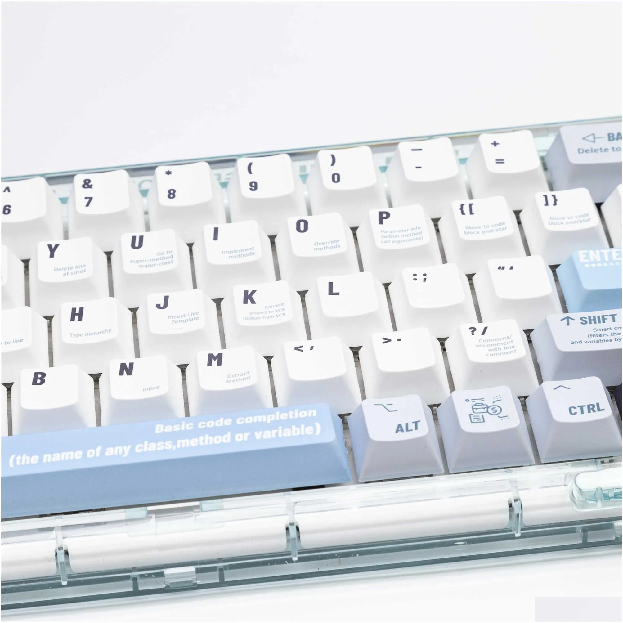 Keyboards 1 Set Programmer Theme PBT Keycaps Dye Sublimation Cherry Profile For Mx Switches Mechanical Keyboard 143 Keys Cherry Keycap