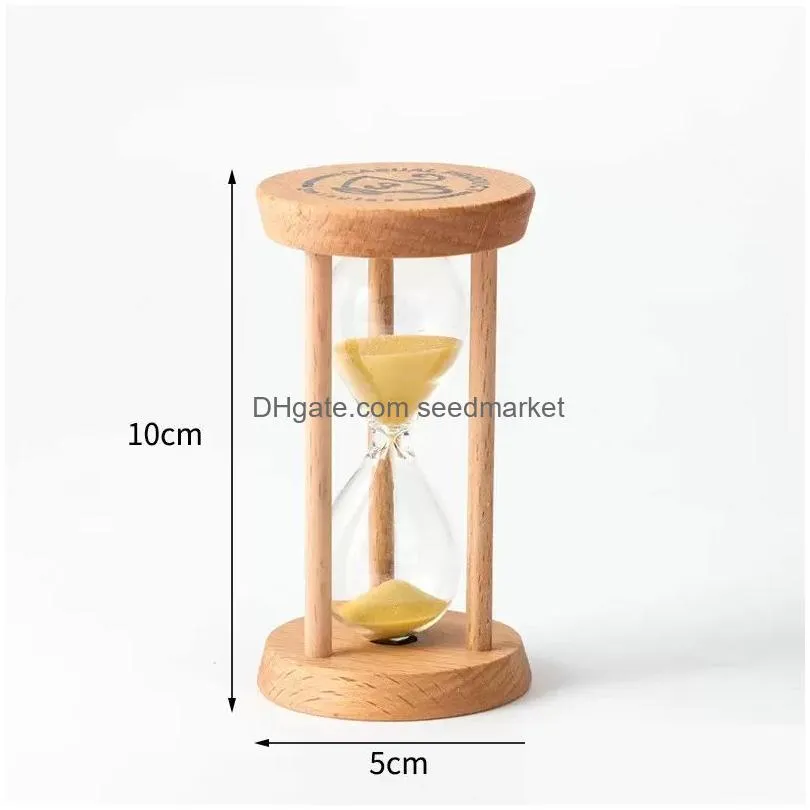 Other Arts And Crafts Fashion 3 Mins Wooden Frame Sandglass Sand Glass Hourglass Time Counter Count Down Home Kitchen Timer Clock De Dhgcb