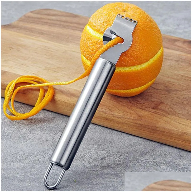 3In1 Lemon Grater Stainless Steel Lemon Orange Peeler Citrus Grater Peeling Knife Fruit Tool Kitchen Gadget Kitchen Accessories
