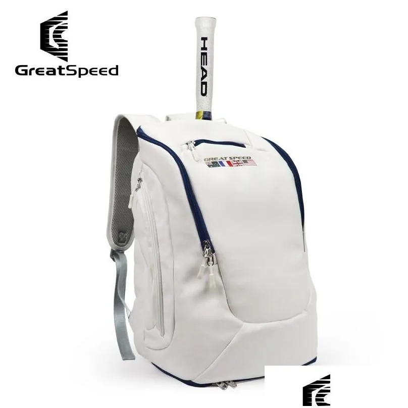 Tennis Bags GreatSpeed Tennis Bag Badminton Backpack 2 Packs Men`s and Women`s Four Grand Slam Commemorative Editions 230523