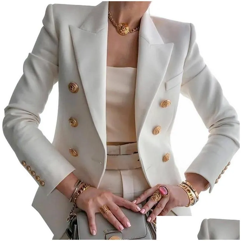 nibesser blazer women office jacket double breasted harajuku blazer slim fitting female 2021 coat office ladies outfit