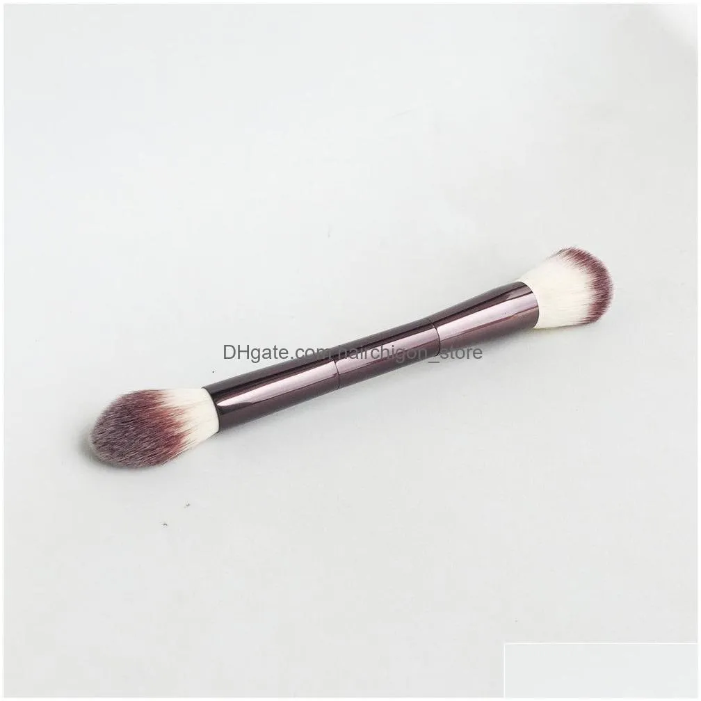 hg ambient lighting edit makeup brush dual-ended perfection powder highlighter blush bronzer cosmetics tools