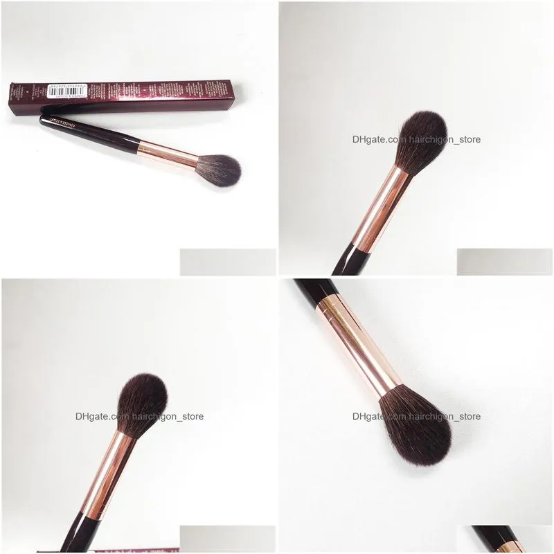 the powder sculpt makeup brush - soft goat hair tapered highlighter sculpting contour cosmetic brush beauty tool