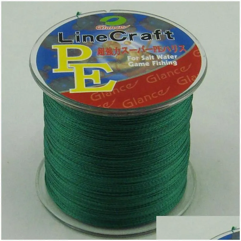 300M Super Strong Japanese Multifilament PE Braided Fishing Line 6 8 10 20 30 40 50 60 80 100LB green fishing line