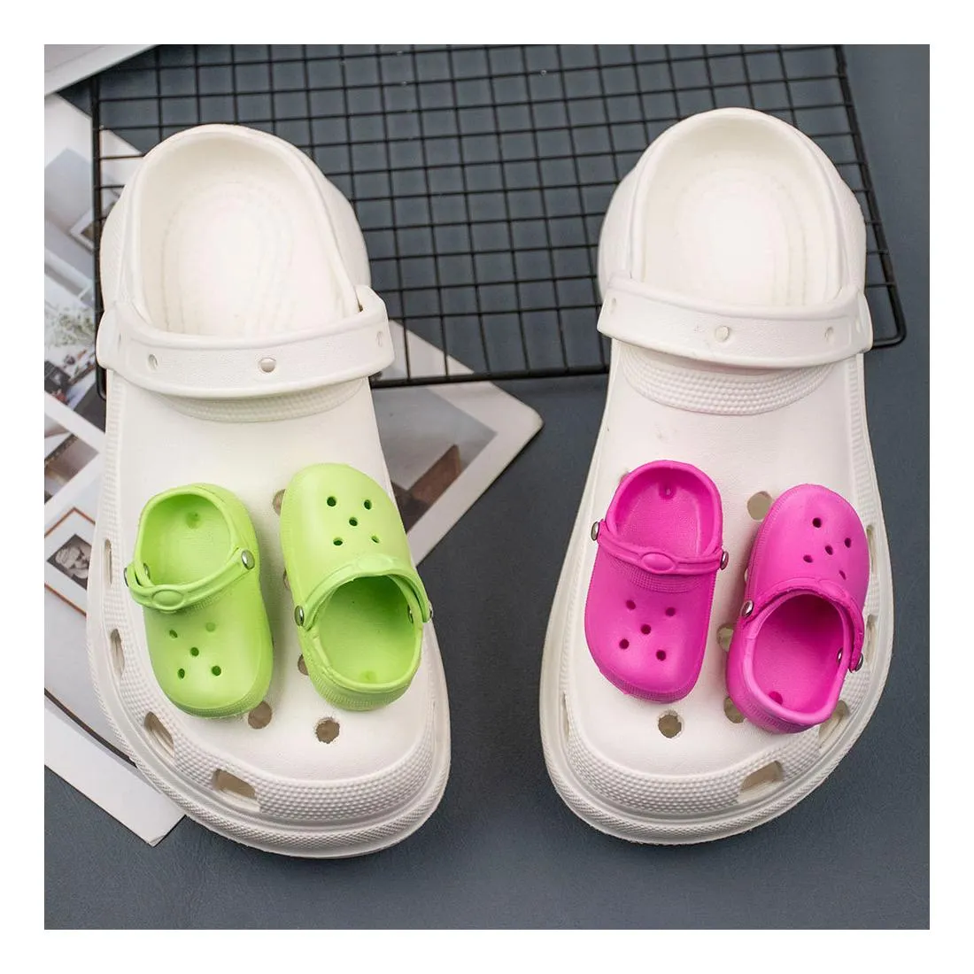 cute astronaut charms for clogs sandals funny