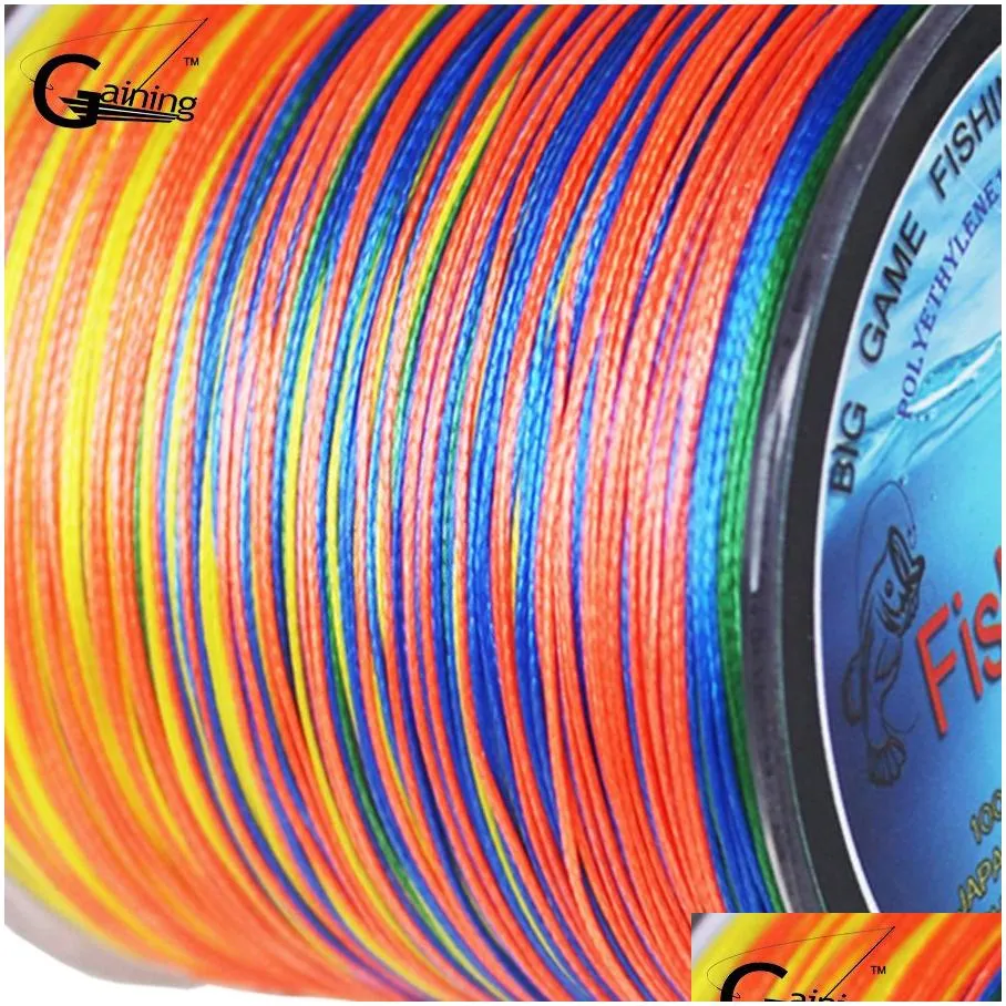 8 Strands Braided Fishing line 500m Multi Color Super Strong Japan Multifilament PE braid line 10LB 20LB 30LB 40LB 100LB 200LB