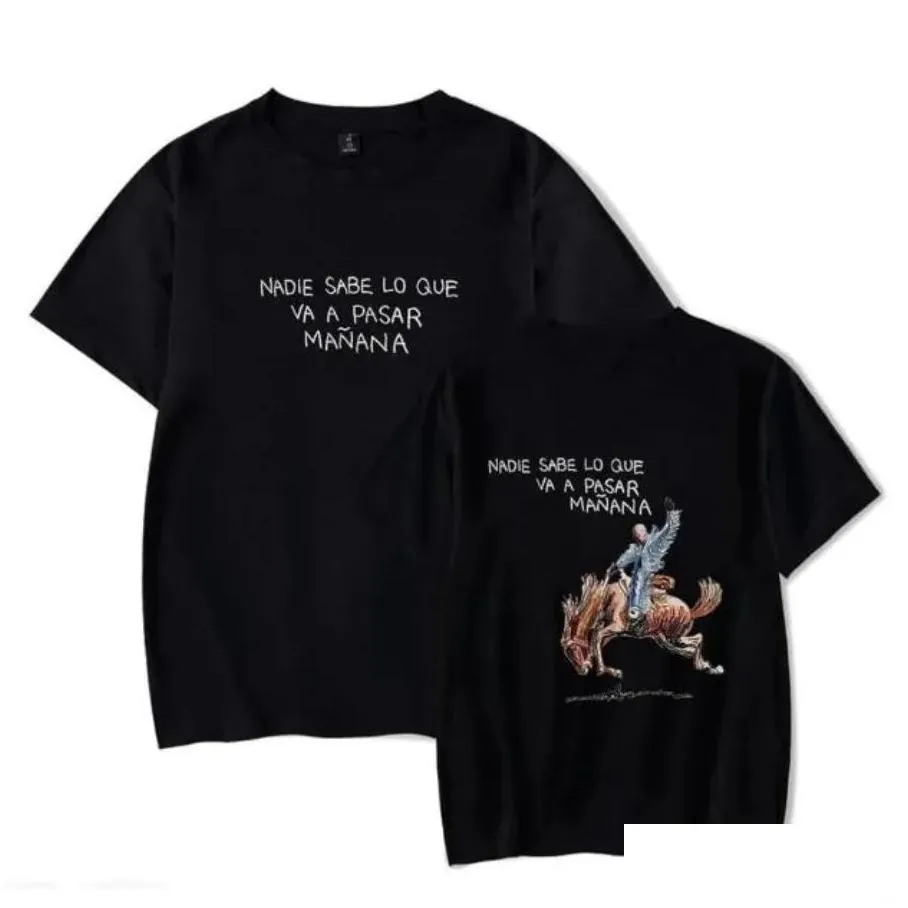 Men`S T-Shirts Rapper Bad Bunny Most Wanted Tour 2024 Oversized T Shirt Women Men Summer Fashion O-Neck Short Sleeve Funny Tshirt Grap Ot2Sd
