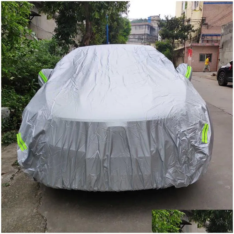 Rain Covers Suv/Sedan Fl Car Ers Outdoor Waterproof Sun Rain Snow Protection Uv Umbrella Sier S-Xxl Case Er T200730 Drop Delivery Home Dholz