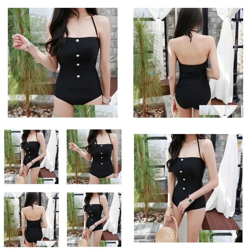 Women Body Sculpting Swimsuit Black Pearl Solids Over The Shoulder Wire Shirred Bandeau One piece Bathing Suit