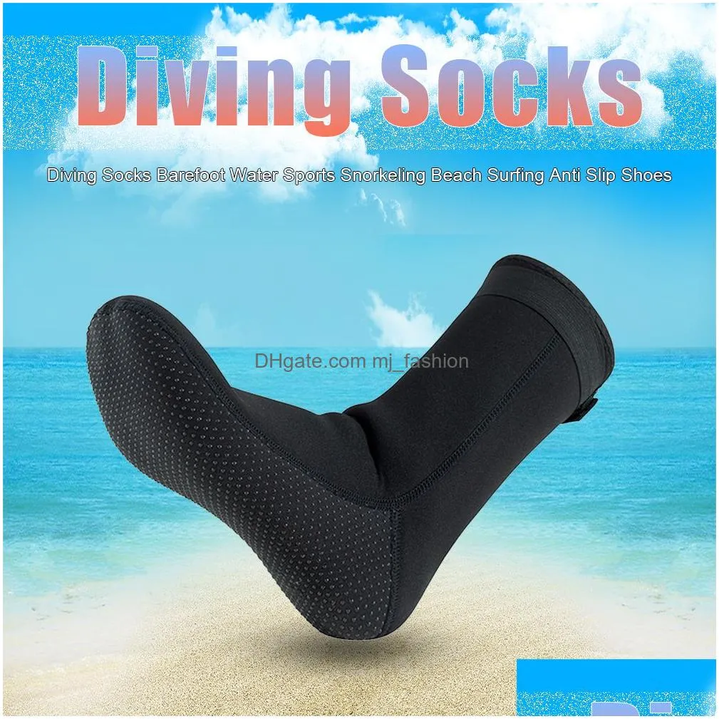 fins gloves 1 pair diving socks neoprene beach for men women thick winter swimming warm non slip 3mm surfing snorkeling socks 230420