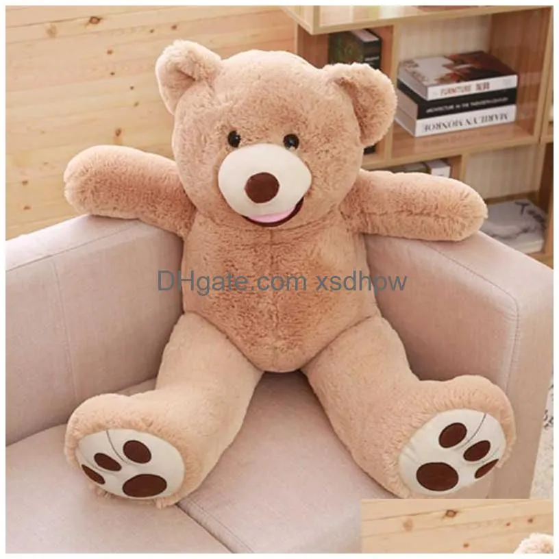 plush dolls 1pc huge size 100cm usa  bear skin teddy bear hull good quality wholesale price selling toys birthday gifts for girls baby