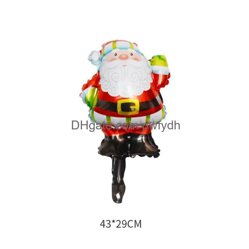 christmas tree snowman balloons party decoration aluminum film balloon xmas atmosphere adornment