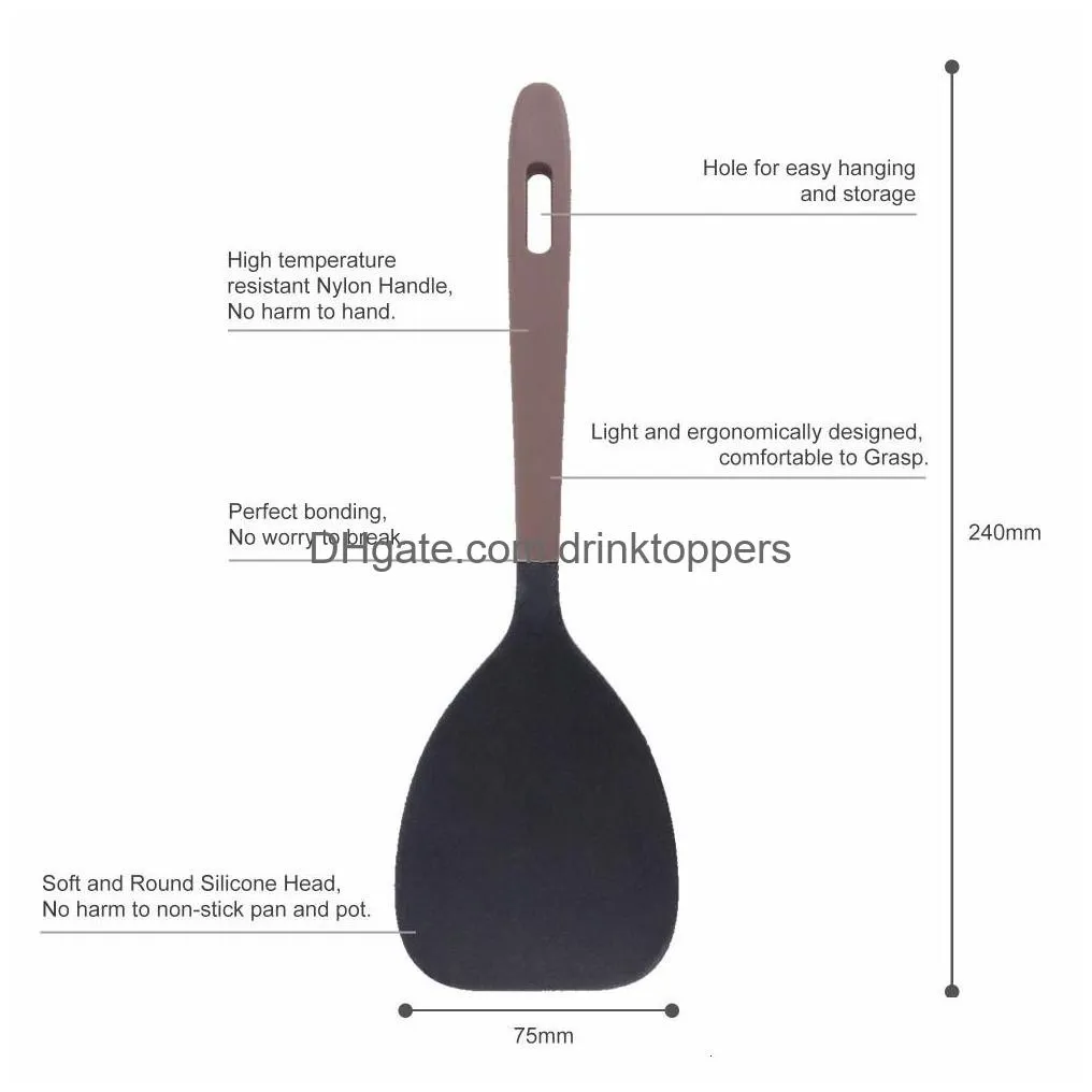 cooking utensils silicone rice paddle spoons works for mashed potato premium kitchen nonstick and heatresistant 230810