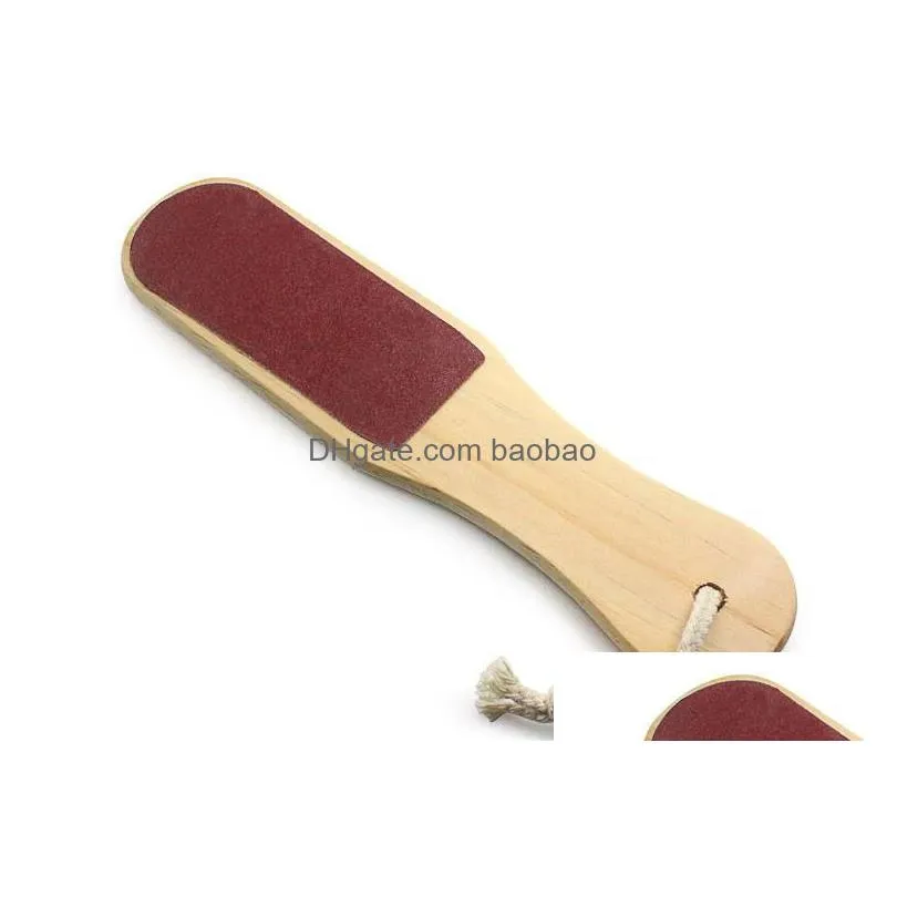wooden foot file feet nail tools 20pcslot red wood foot rasp nail art pedicure file manicure kit3602955