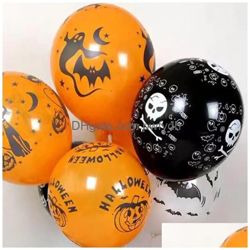 halloween pumpkin balloon decoration hallowmas fear party wizard bat wizard balloons children gifts school venue decor layout gwb15604