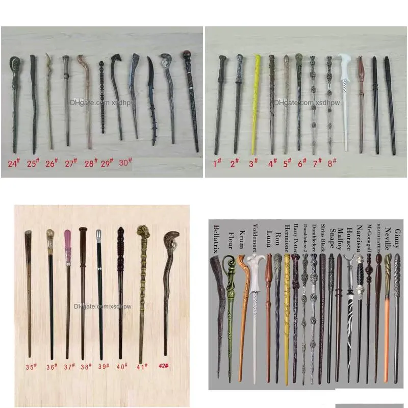 35cm magic props creative cosplay 42 styles hogwarts series magic wand upgrade resin magical wand without box