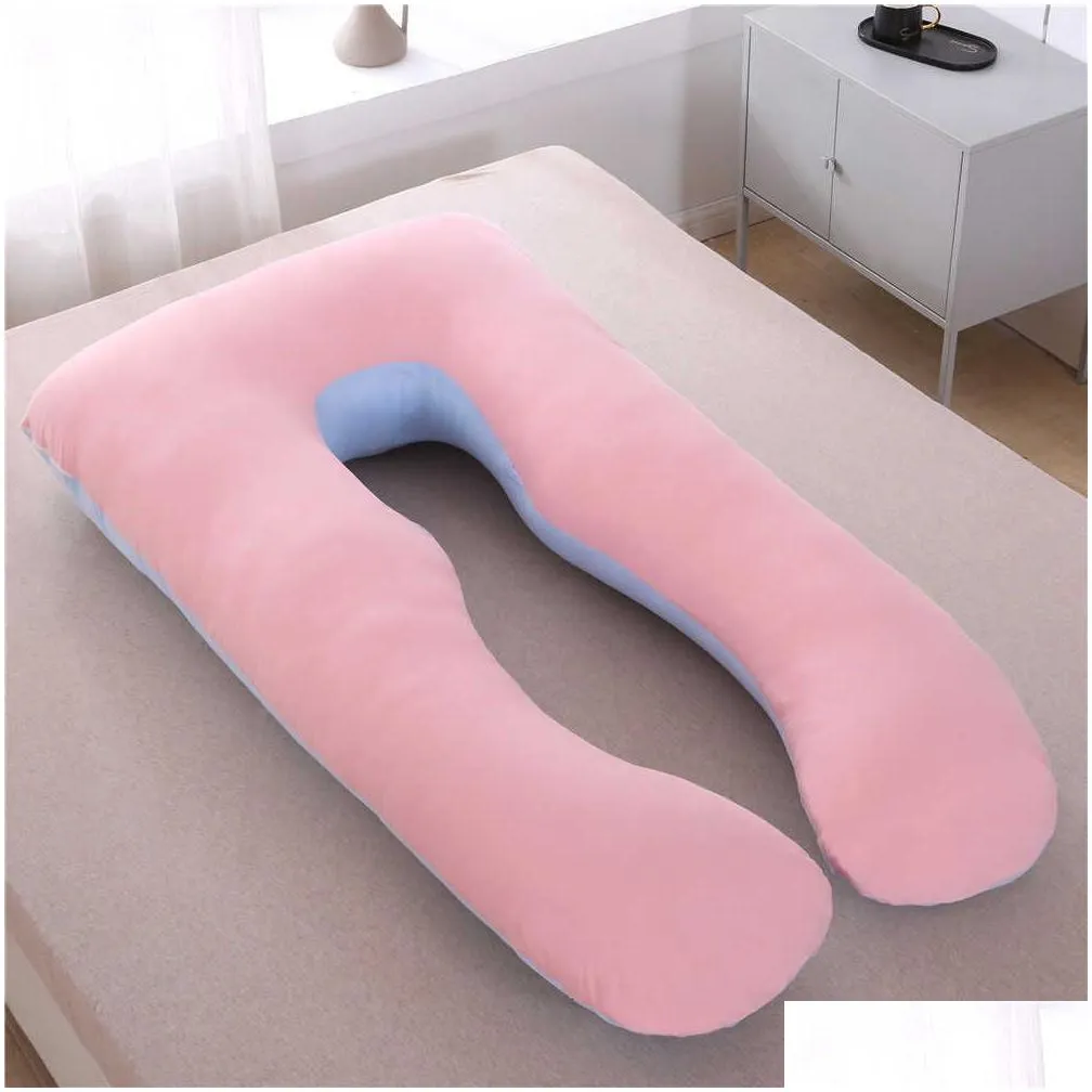 Pillow Side Sleeper Women Bedding Fl Body U-Shape Cushion Long Slee Mtifunctional Maternity Pillows Drop Delivery Home Garden Home Tex Dhqcl