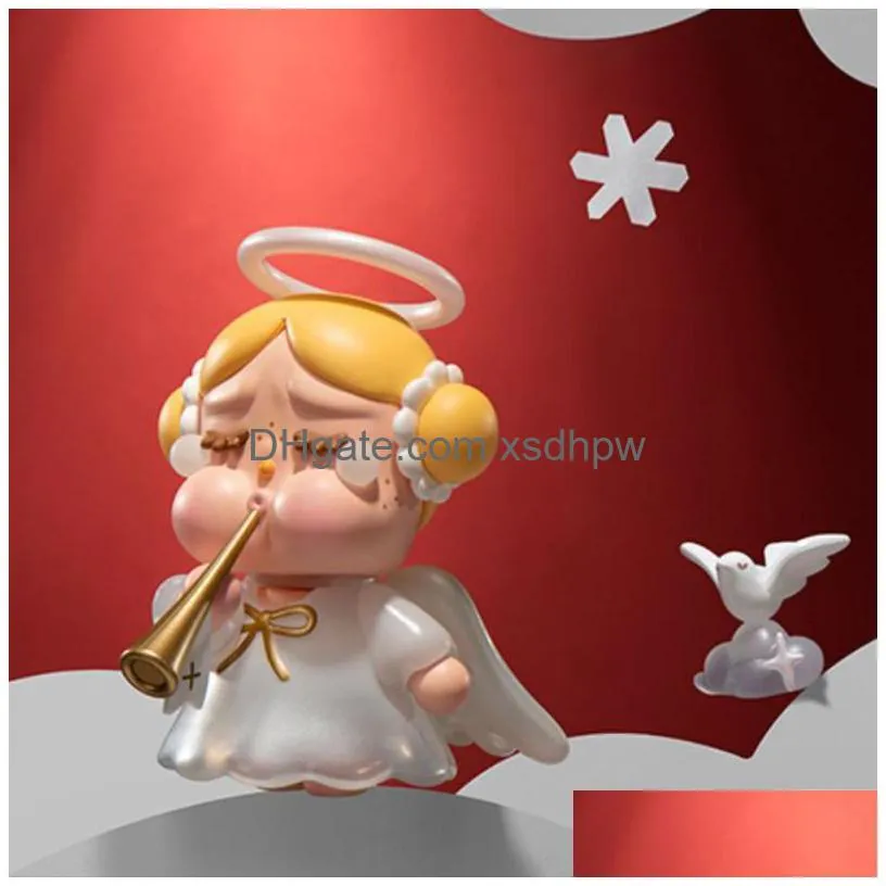 blind box crybaby lonely christmas series box guess bag mystery toys doll cute anime figure desktop ornaments gift collection 230816