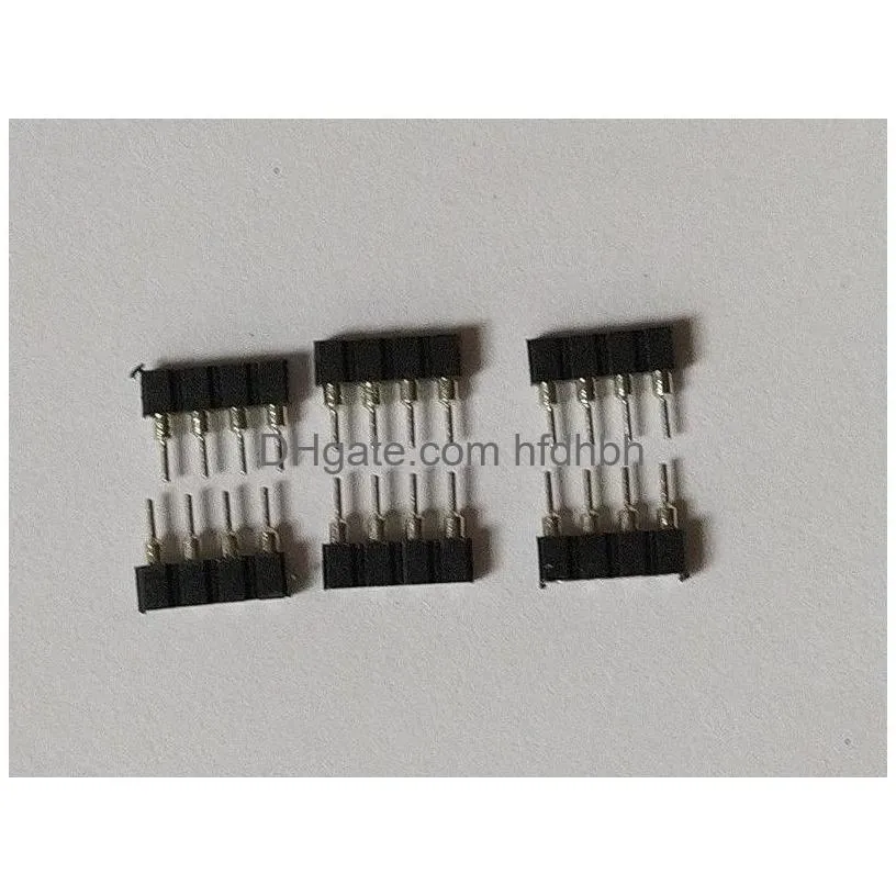 100pcs/200pcs/500pcs/1000pcs 4pin rgb connector led 4 pin needle male to female type double 4pins diy connect for 5050 rgb leds strip