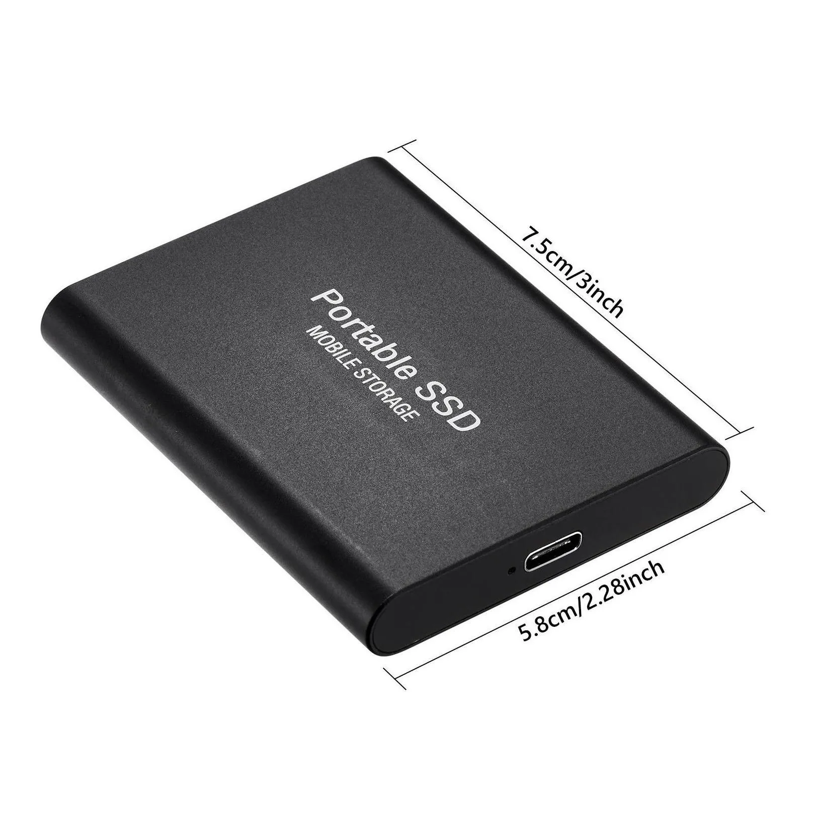 External Hard Drives Usb 3.1 Ssd Drive Disk For Desktop Mobile Phone Laptop Computer High Speed Storage Memory Stick Drop Delivery C