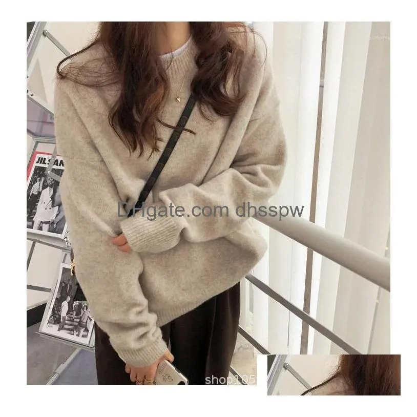 womens sweaters oversized sweater women pullover autumn winter soft cashmere outwear loose knitted jumper robe pull femme hiver