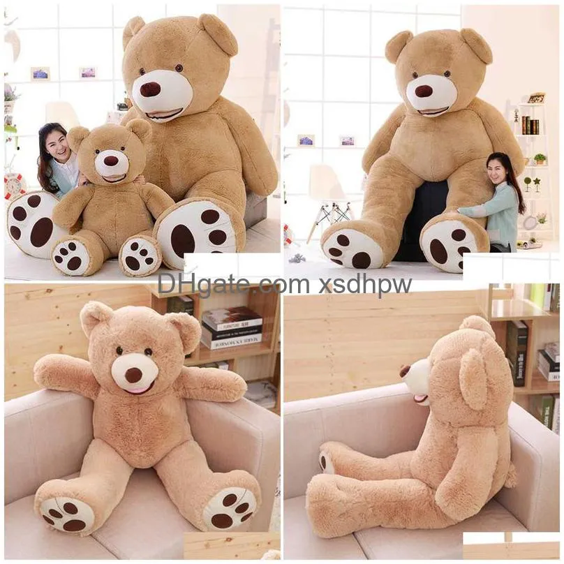 plush dolls 1pc huge size 100cm usa  bear skin teddy bear hull good quality wholesale price selling toys birthday gifts for girls baby