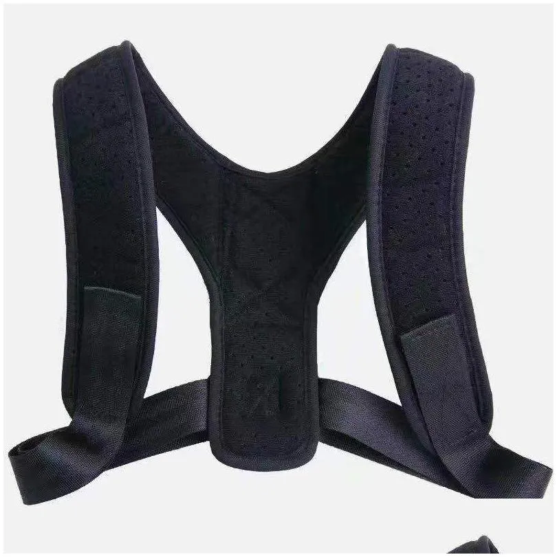 Adjustable Unisex Magnetic Therapy Back Orthopedic Support Brace Belt Band Painless Posture Shoulder Corrector,dandys FY4068