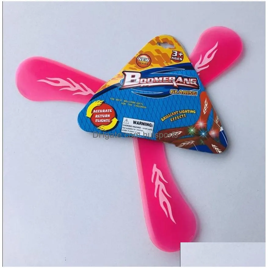 led flash boomerang light up flying toys for beginner kids adults glowing in the dark fast catch boomerangs