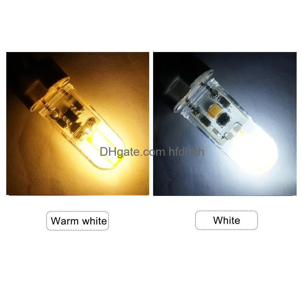 dimmable gy6.35 led lamp dc 12v silicone led cob light bulb 3w replace halogen lighting