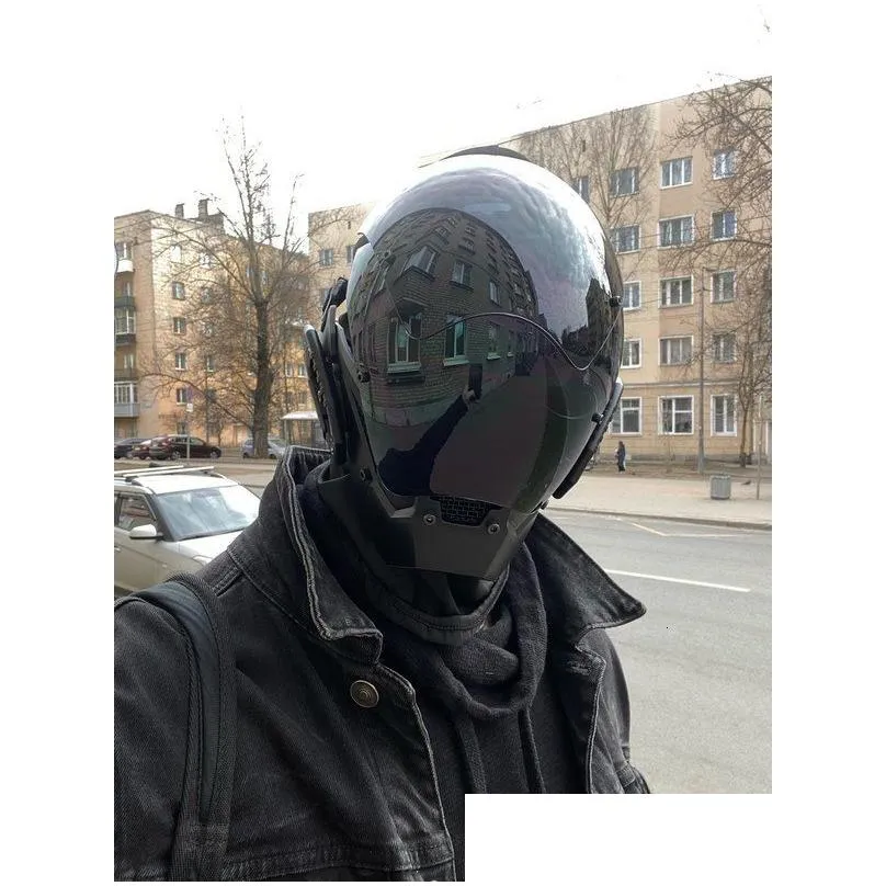 Party Masks Party Masks Personalized Army Mask Coolplay Mechanical Sci-Fi Gear Cyberpunk Mas 220823 Drop Delivery Home Garden Festive Dhvdb