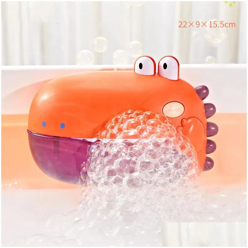 Bath Toys Baby for Kids Music Dinosaur Bubble Machine tub Soap Automatic Maker room Toy 221118