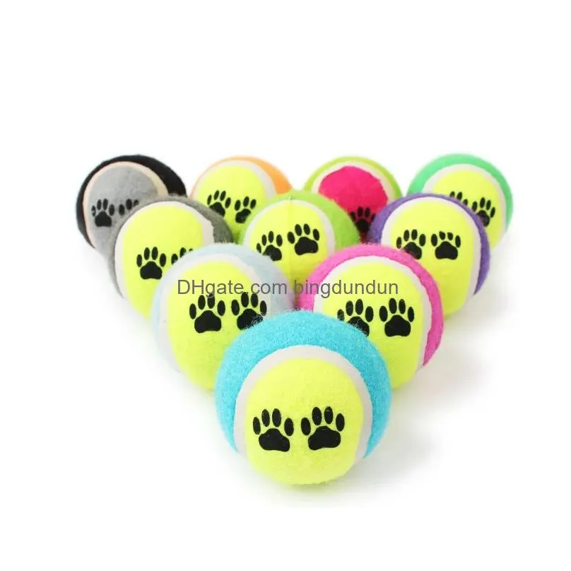 Dog Toys & Chews Dog Tennis Balls Pet Puppy Play Chews Ball Training Rubber Toys For Small Medium Large Dogs Outdoor Indoor Playing Dr Dhvyo