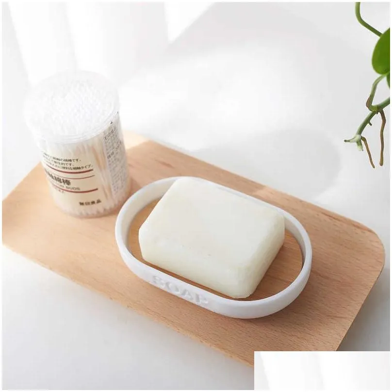 Bath Accessory Set Bamboo Soap Dish Dispenser Toothbrush Holder Bathroom Accessories Sh190919 Drop Delivery Home Garden Bath Bathroom Dhgrf