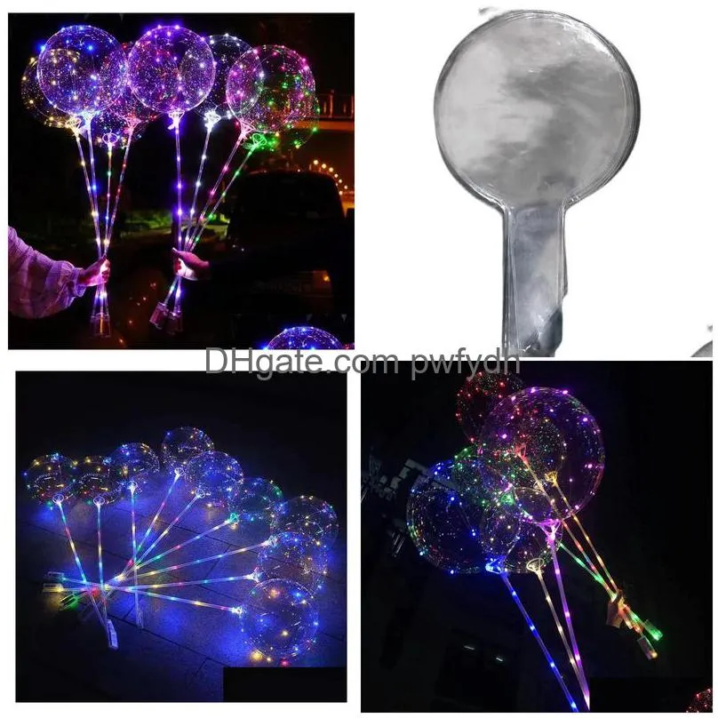 party decoration led bobo balloon  string balloon light for christmas halloween birthday balloons